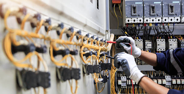 Professional Electrician technician working in San Carlos Park, FL
